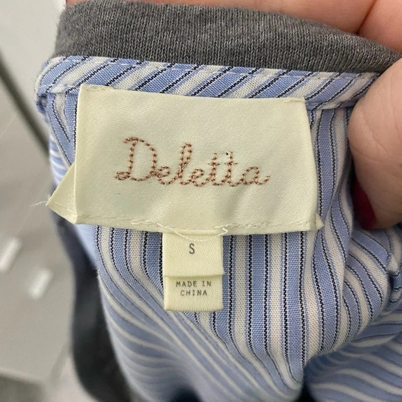 Anthropologie Deletta Callisto Striped Swing Top in Small - Picture 3 of 5